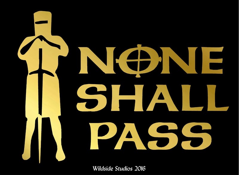 None Shall Pass Decal Monty Python Quote car window funny vinyl sticker gallery