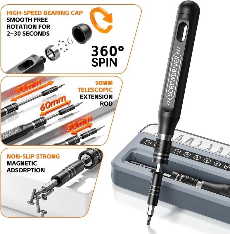32-In-1 Small Precision Screwdriver Set, Professional Magnetic Mini Repair Tool gallery