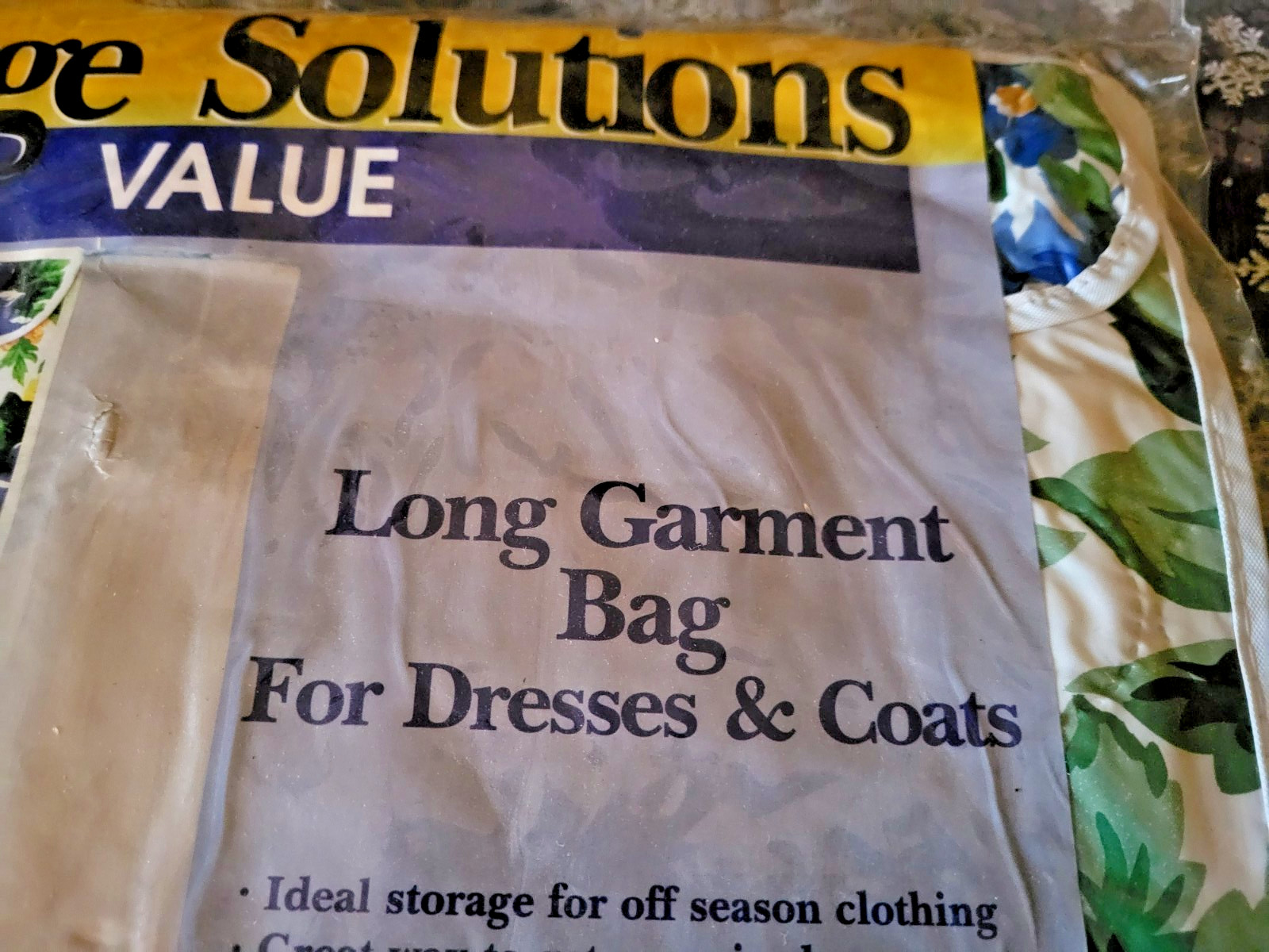 1995 Whitney Blue Floral Long Garment Bag Dresses & Coats-54 x 15 x 20 gallery
