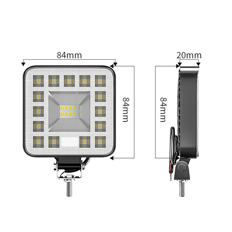 69W SNOW BLOWER THROWER LED PODS LIGHT BAR Spotlight FOG LAMP gallery