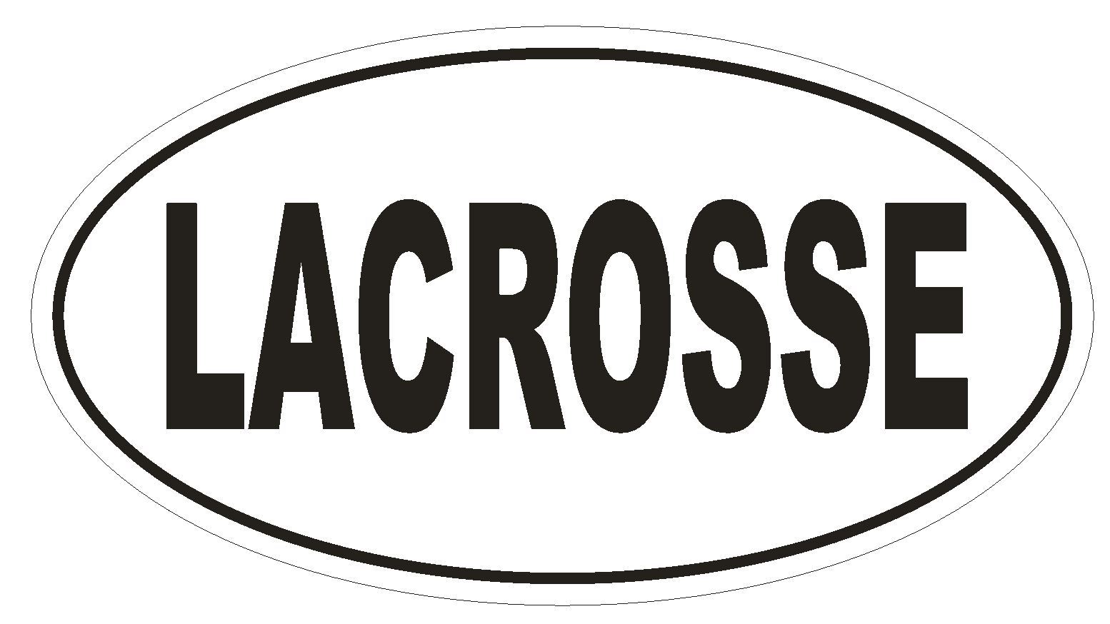 LACROSSE Oval Bumper Sticker or Helmet Sticker D2007 Euro Oval gallery