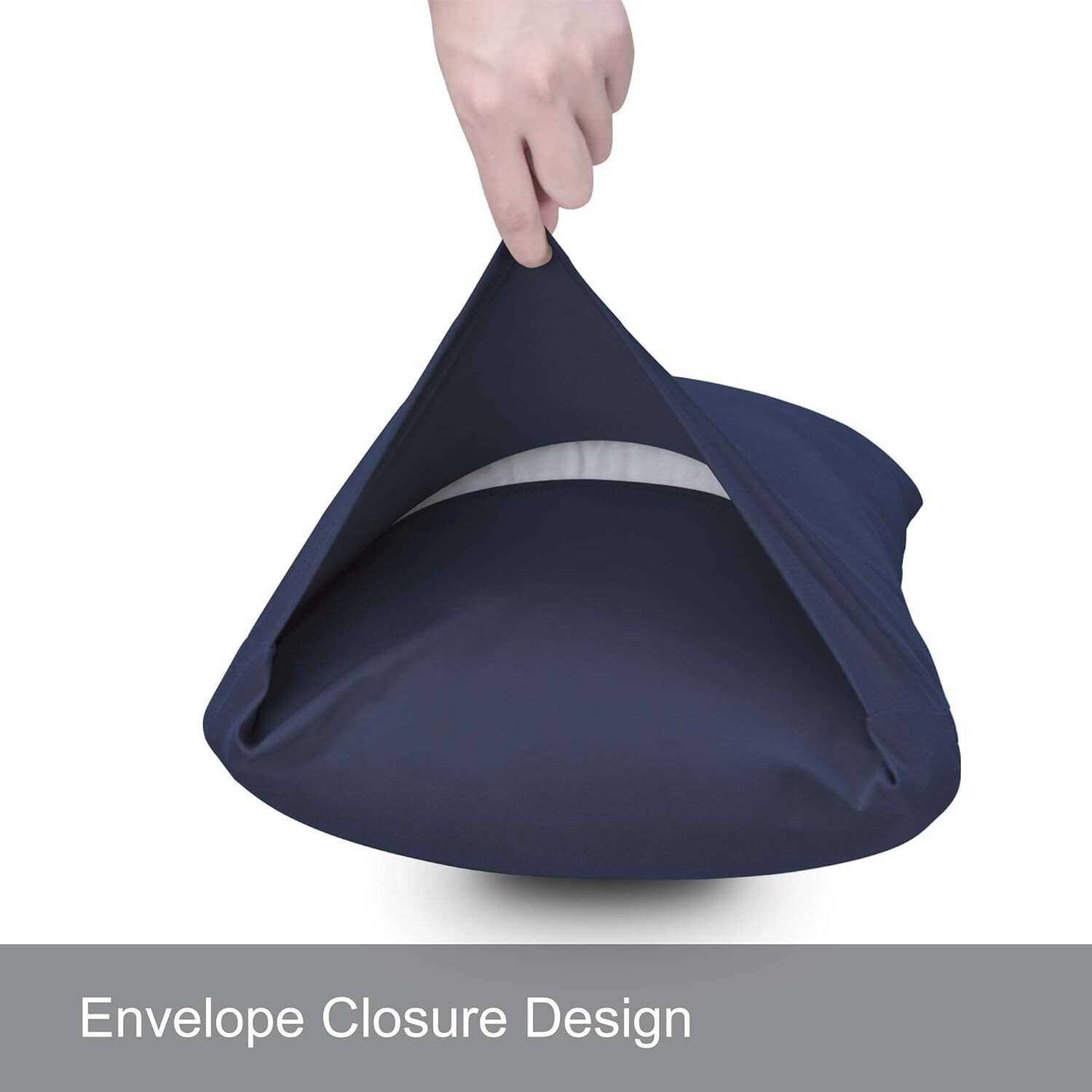 2-Pack Stretch Pillow Cases - Jersey Knit & Ultra Soft Envelope Closure gallery