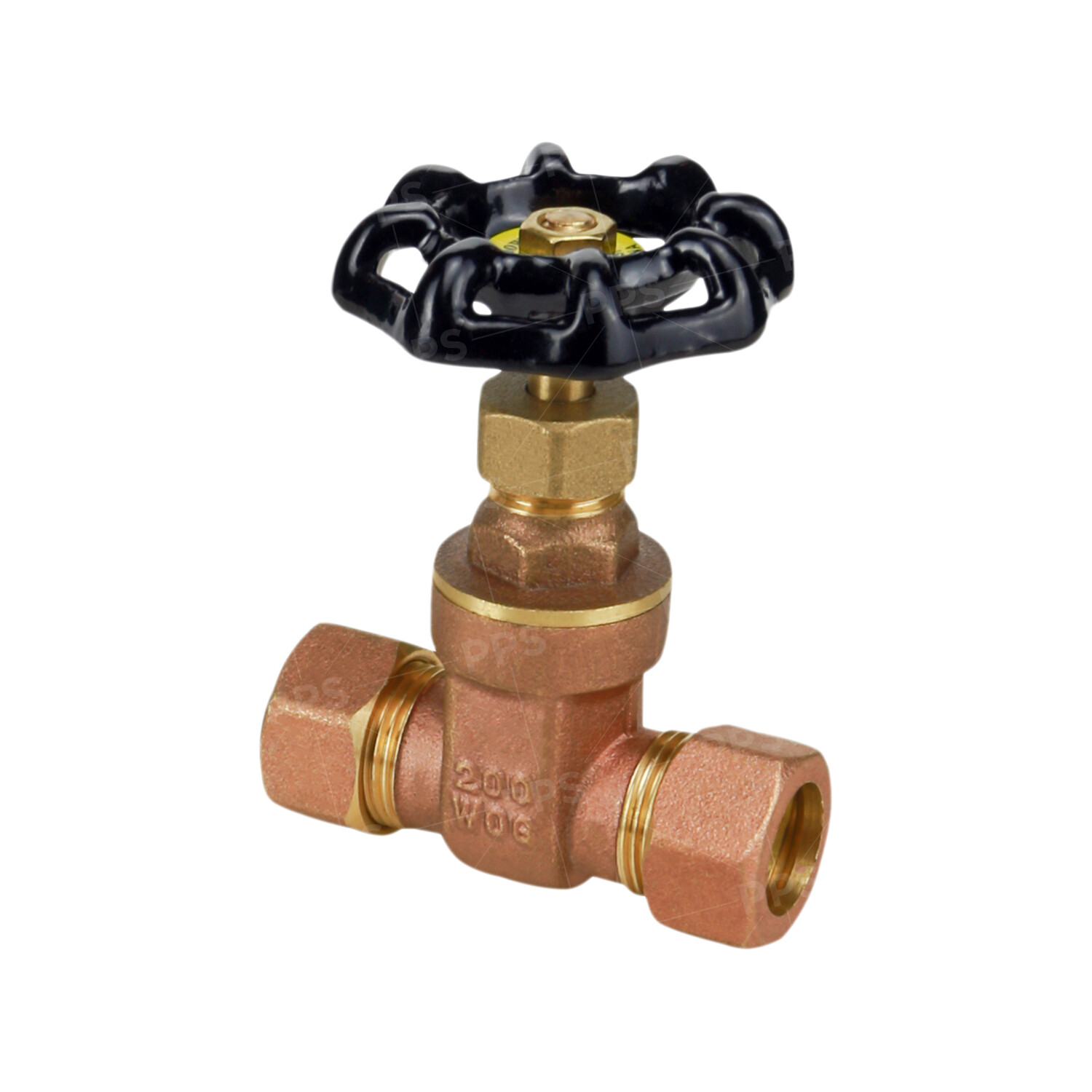 Midline Valve Gate Valve Lead Free, Compression Connections, Cast Brass (5 Pack) gallery