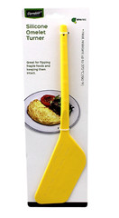 Silicone Omelet Egg Turner 12″ Yellow, Heat Resistant BPA Free Kitchen Spatula