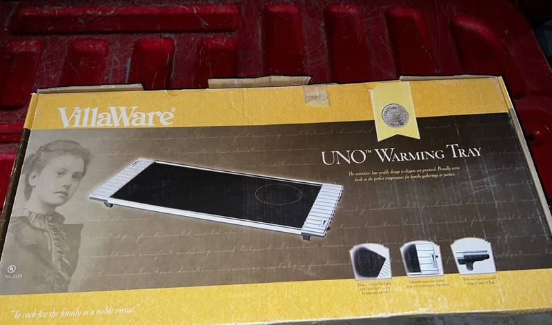 VILLAWARE UNO GLASS WARMING HEAT BUFFET TRAY 150 to 250 Degrees. 300 Watts gallery