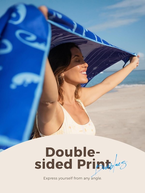 NEW! OCOOPA Microfiber Beach Towel Fast Drying Oversize Ocean Sand Free Outdoor gallery