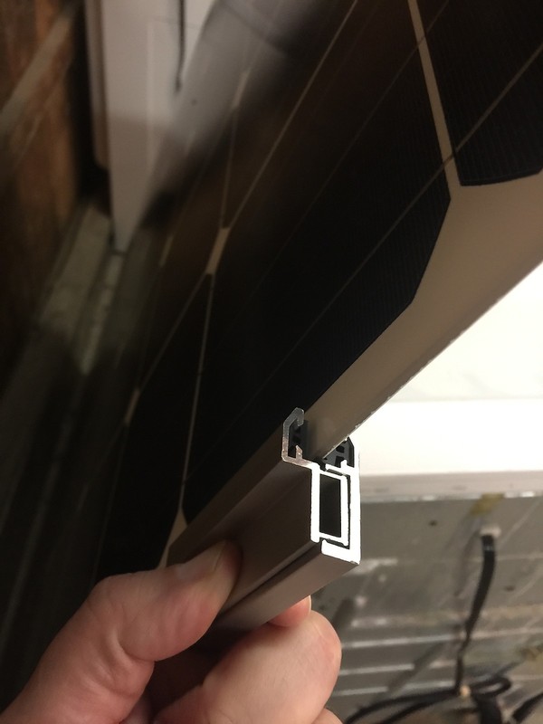 Semi Flexible Frameless Solar Panel Mounting brackets- Mid Clamp with Hardware gallery