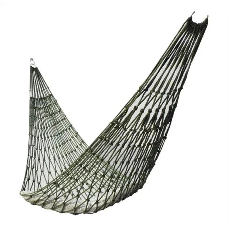 Nylon Rope Hammock Outdoor Sleeping Net Bed Portable Camping Garden Beach Yard gallery