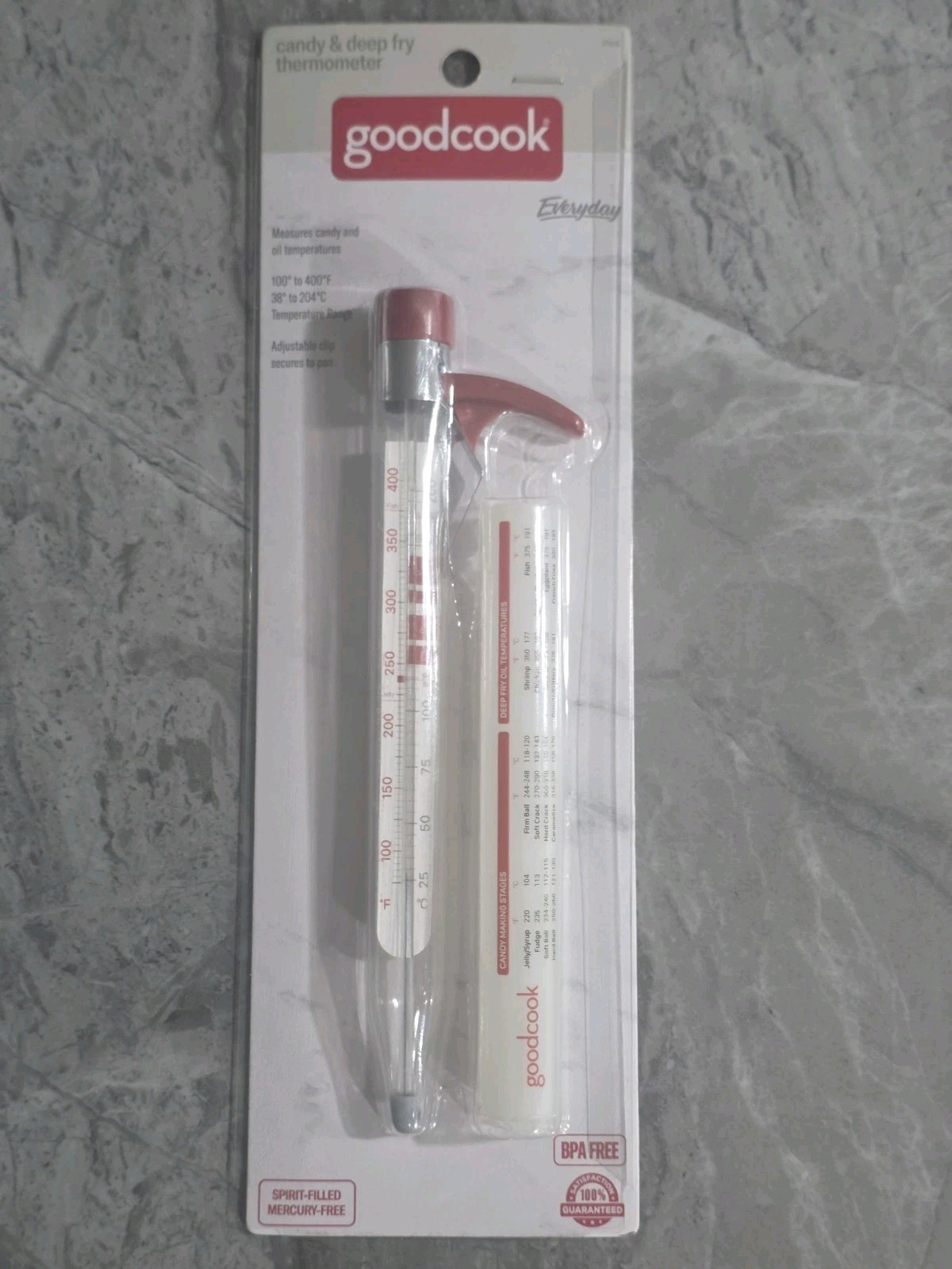 GoodCook Everyday Candy & Deep Fry Thermometer Glass - Model 25115 gallery