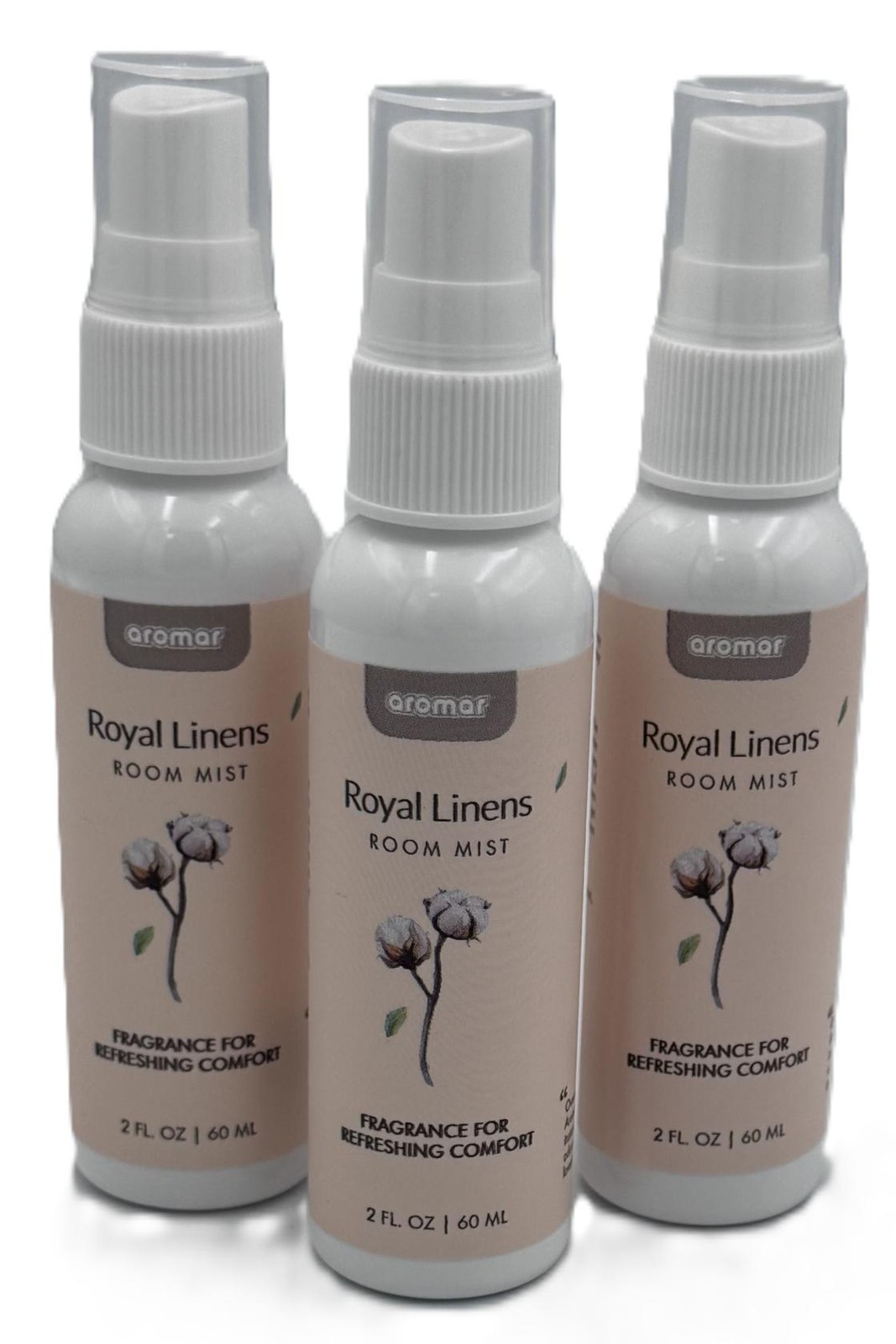 Aromar Royal Linens Room Mist Spray 2oz 3 Pack Air Freshener Home Scent gallery