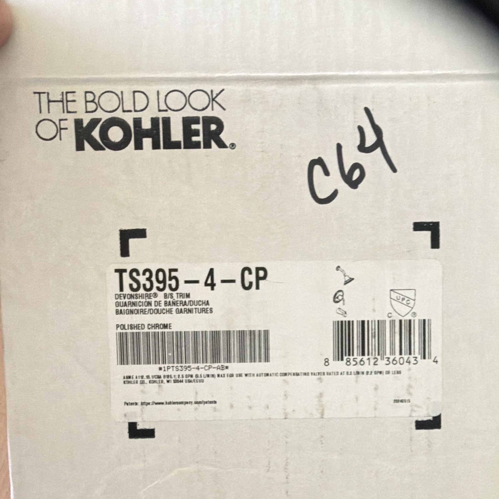 Kohler TS395-4-CP Devonshire Shower Faucet Trim Polished Chrome w/ Head gallery