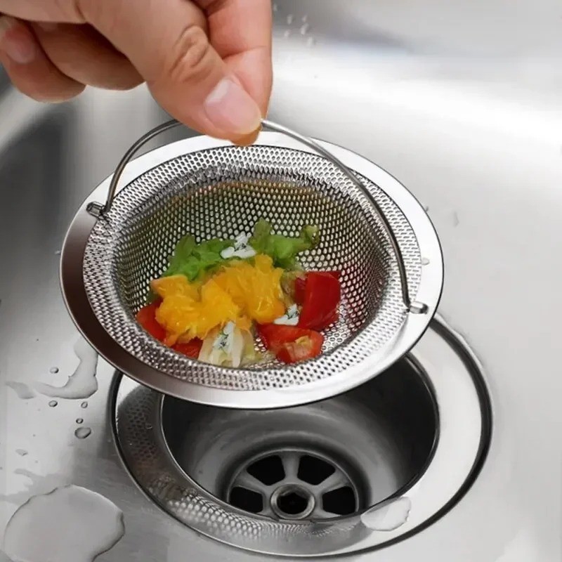 Stainless Steel Kitchen Sink Filter – Drain Strainer Hair & Food Waste Catcher f gallery