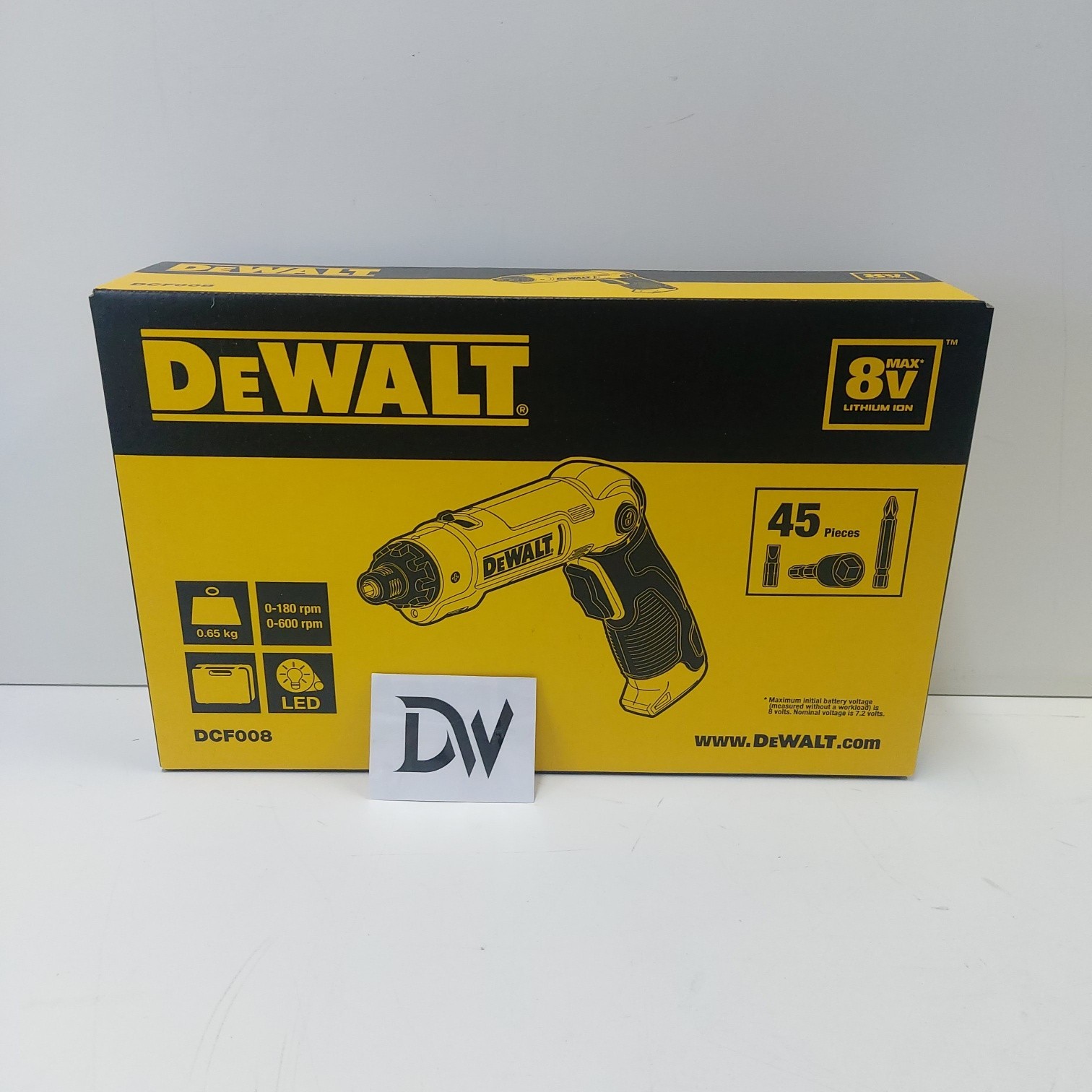 DeWalt 8V MAX Screwdriver 45-Piece Set DCF008 1.5Ah Battery (1 Included) gallery
