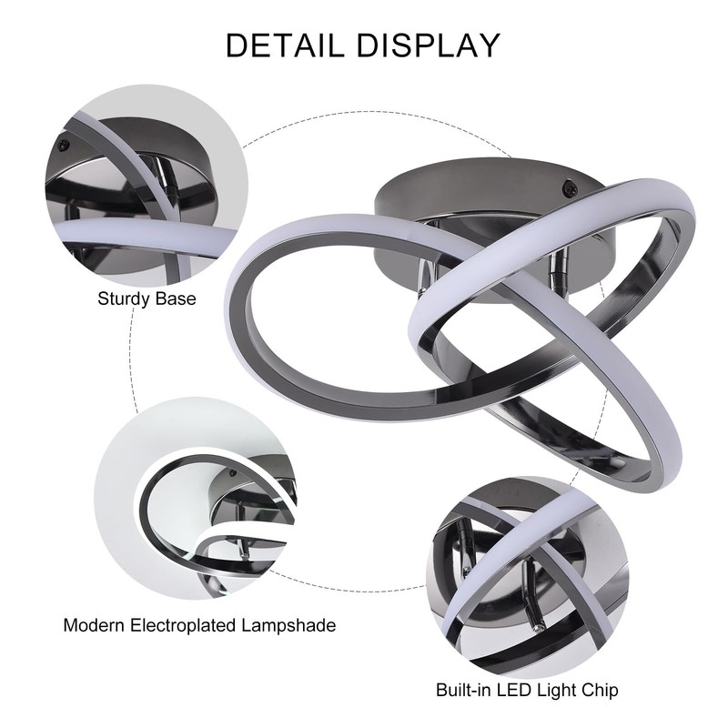 20W LED Ceiling Lights Kitchen Foryer Bedroom Ceiling Lamp Hallway Light 6000K gallery