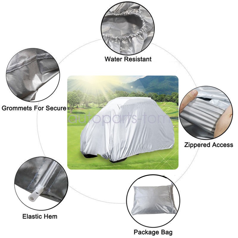 Large Lawn Mower Cover Zero Turn Waterproof Rainproof For Push Mowers Silvery gallery