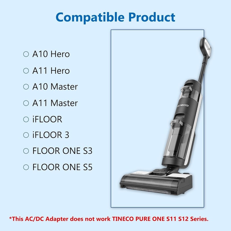 26V Replacement Charger Compatible with TINECO A10 A11 iFLOOR3 S3 Vacuum Adapter gallery