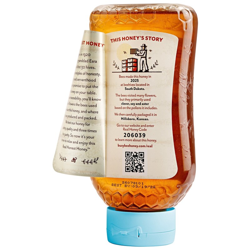 100% Traceable, 16oz Squeeze Bottle, Peel The Back Label to Trace gallery