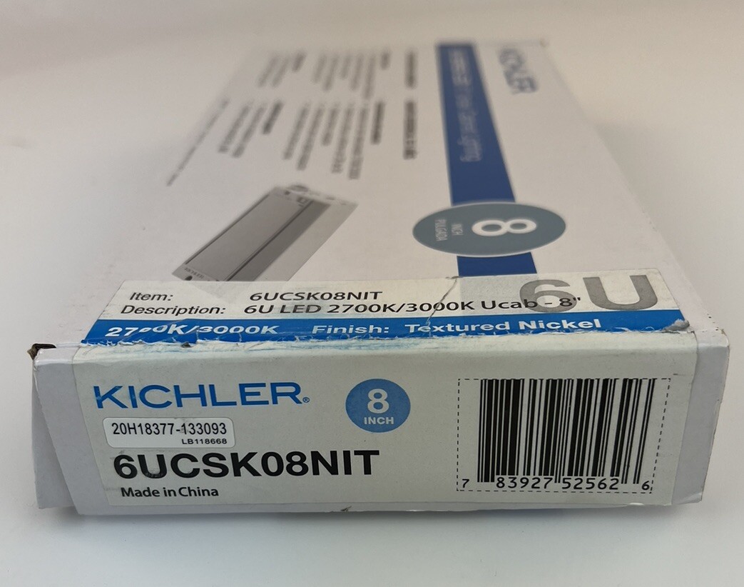 Kichler Under Counter Light 8" Model 6UCSK08NIT gallery