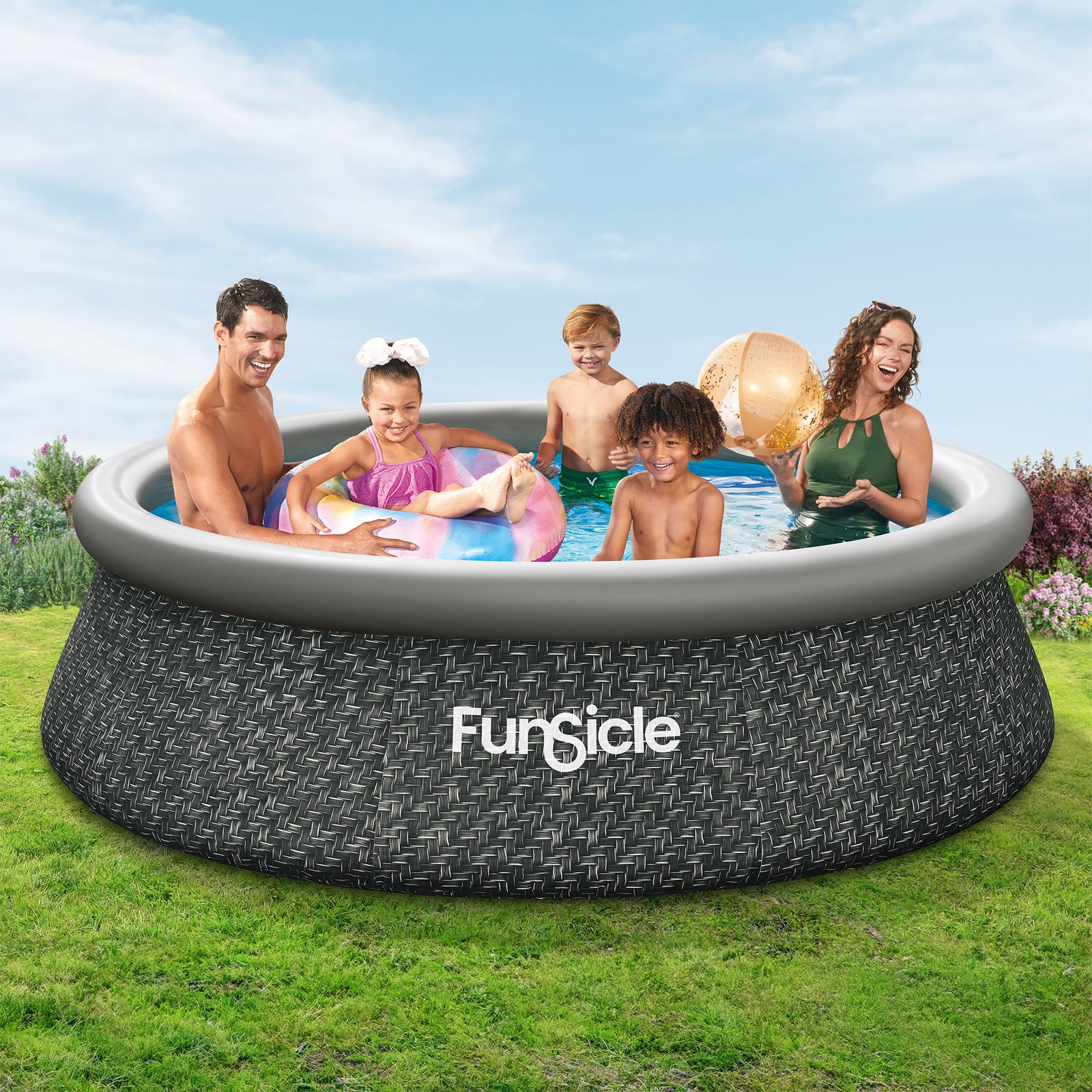 Funsicle 10' x 30" QuickSet Ring Top Above Ground Swimming Pool (Open Box) gallery