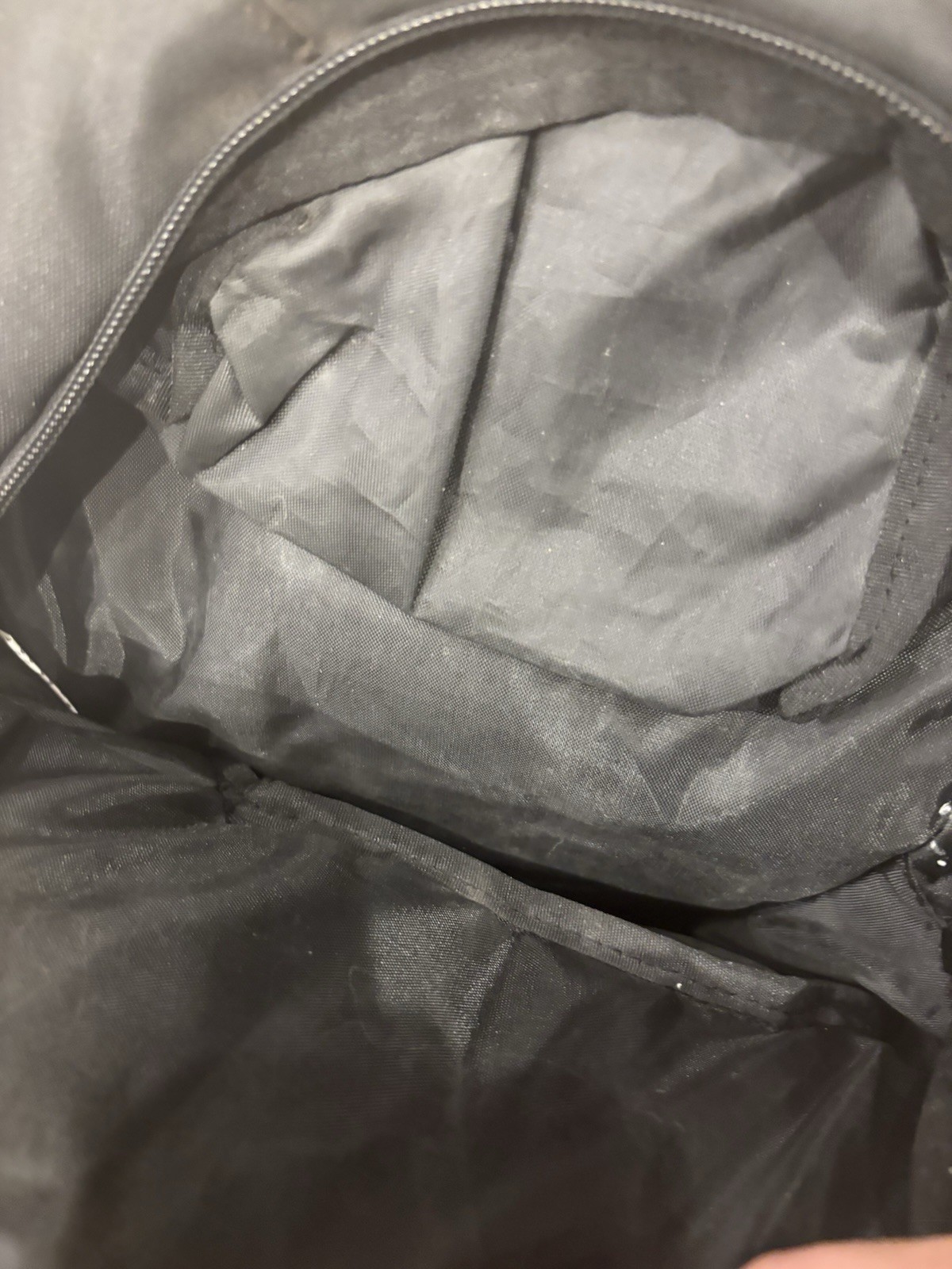 Scott Black White Backpack Nylon Zipper Adjustable Straps Padded Back 3
