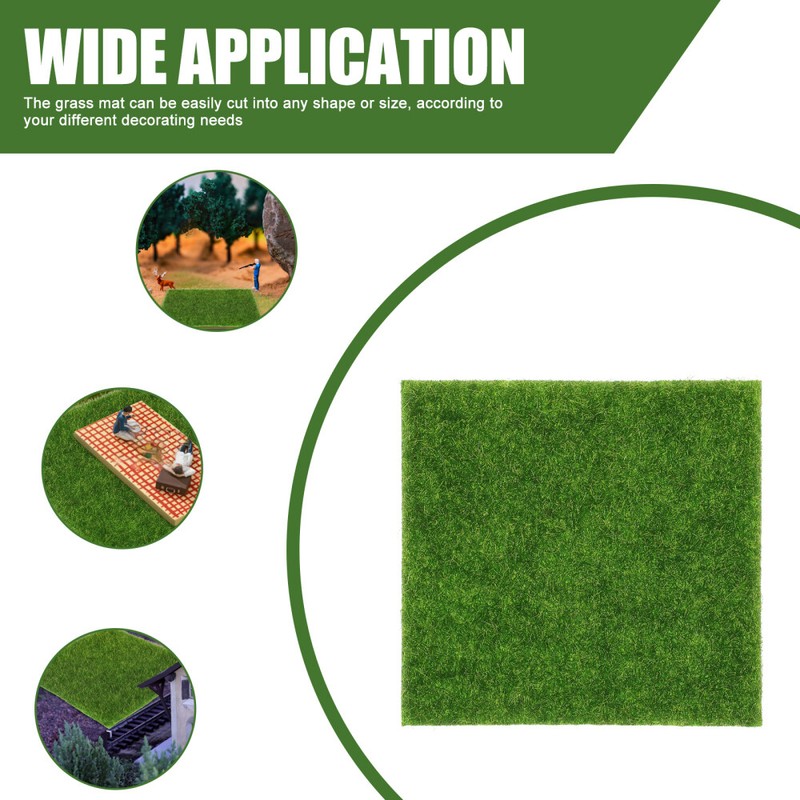 Simulated Moss Decoration Artificial Grass Mats Decorative Faux Green gallery
