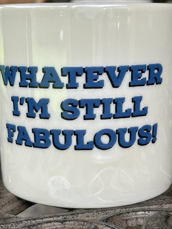 Threshold Sassy "Whatever, I'm Still Fabulous" Porcelain Coffee Mug Cup Gift gallery