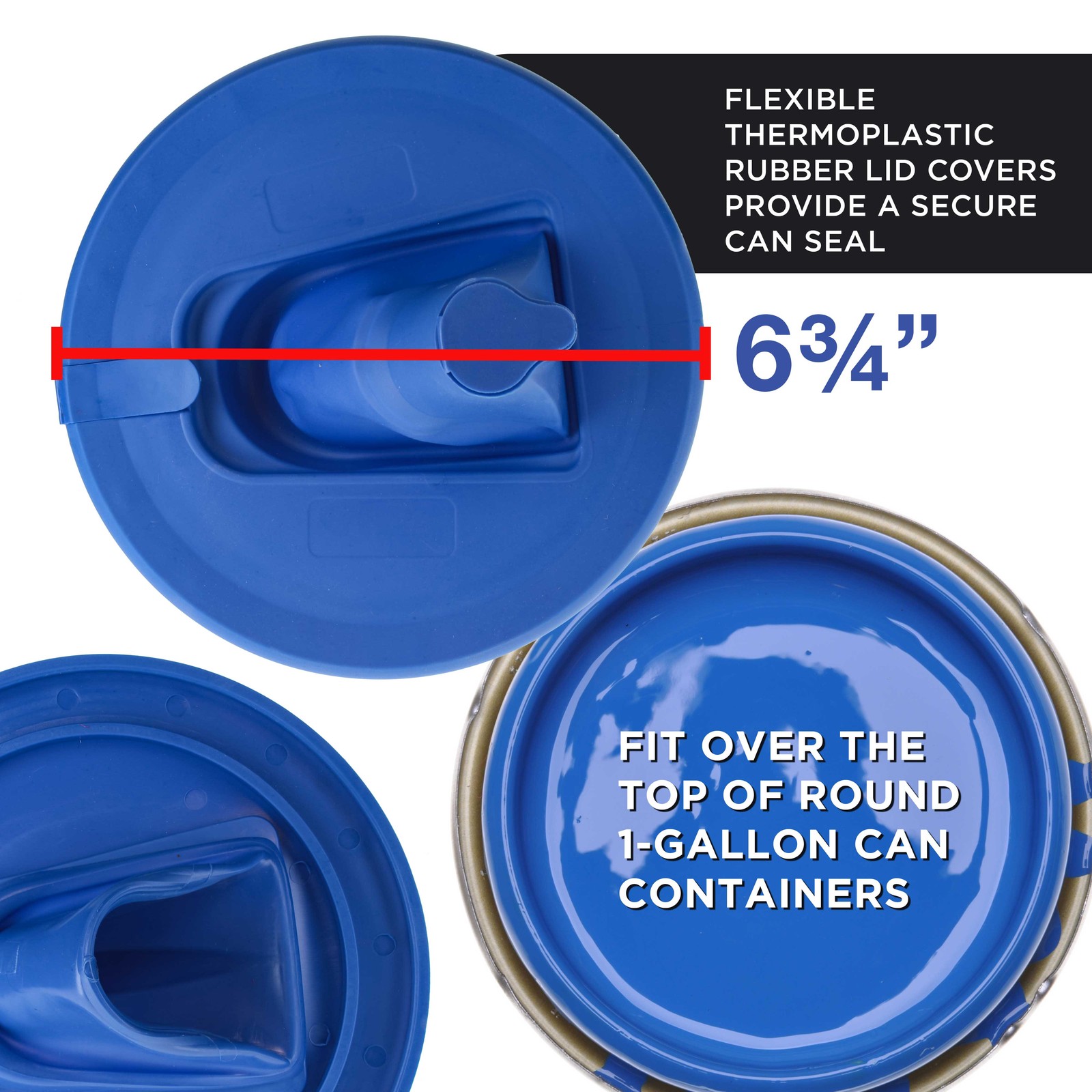2 Paint Can Lid Covers with Pouring Spouts for 1-Gallon Containers Prevent Spill gallery
