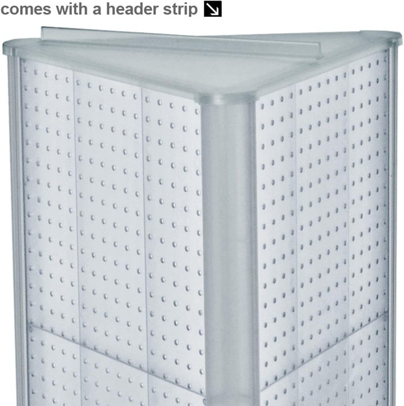 Azar 700450-GRE Three-Sided Spinning Pegboard, Green Translucent Pegboard - Gree gallery