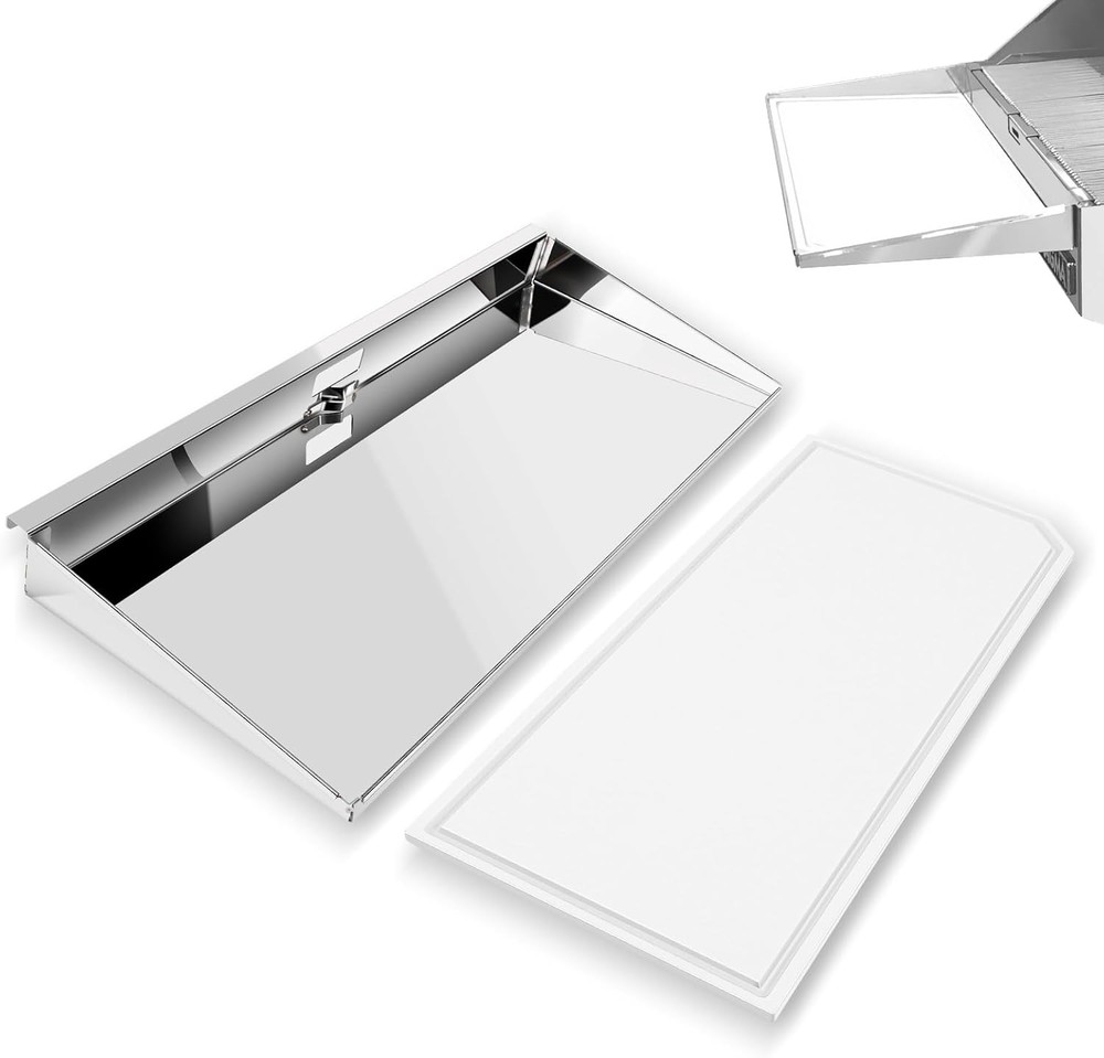 A10-902 Rectangular Grill Serving Shelf w/ Removable Cutting Board for 9” x 18"