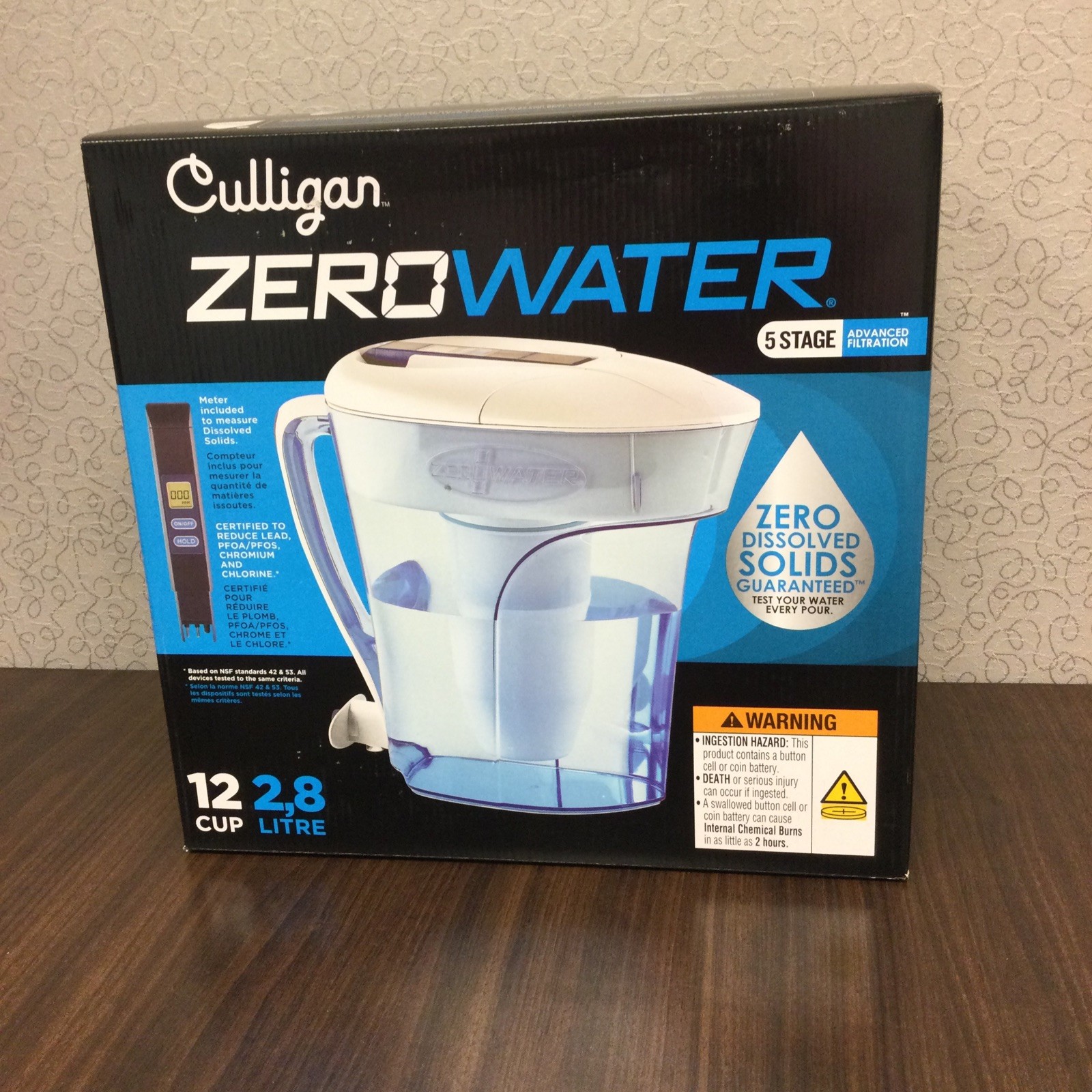 ZeroWater 12-Cup Filtration Pitcher - TDS Meter - NSF Certified - Model ZD-012RP gallery