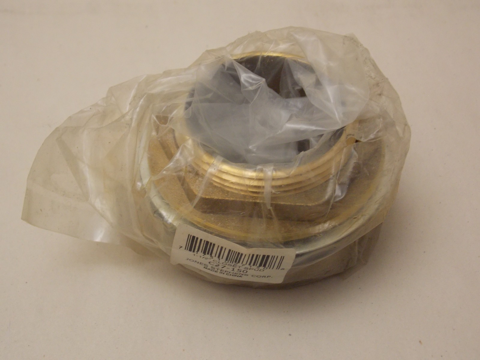 Jones Stephens C27-150 1-1/2" Closet Spud Brass gallery