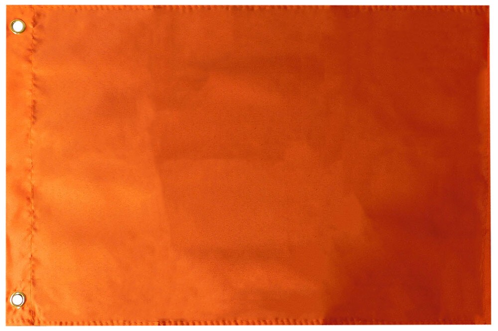 12x18 Orange Solid Color Plain 12"x18" Rough Tex 100D Car Boat Flag Banner Grmts