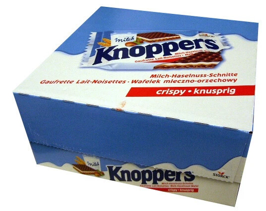 Storck Knoppers German Milk Hazelnut Chocolate Wafer 5 Pack/25 Pics 0.88oz 25g gallery