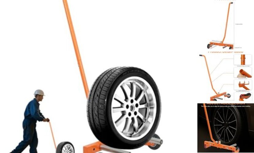 Tire Wheel Dolly 2.0 Pro | 500 lbs Heavy-Duty Truck Tire Lifting Tool | 9 gallery