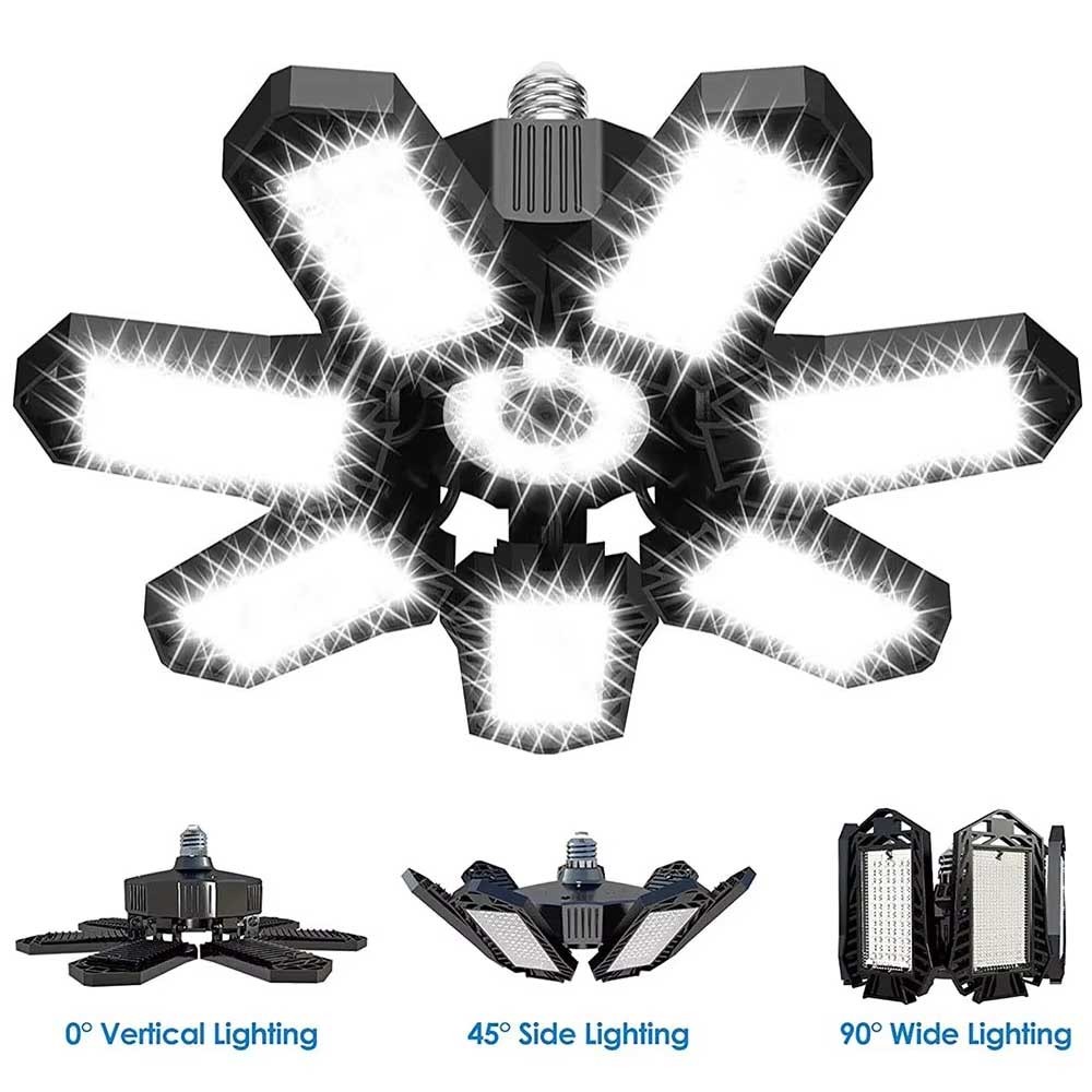 250000LM Deformable Garage Light E26/E27 Screw In Ceiling LED Work Shop HR