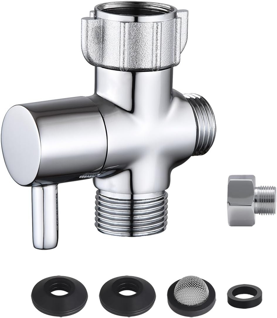 Bidet T Adapter With Shut off Valve3 Way T Valve for Bidet Metal T Adapter fo... gallery