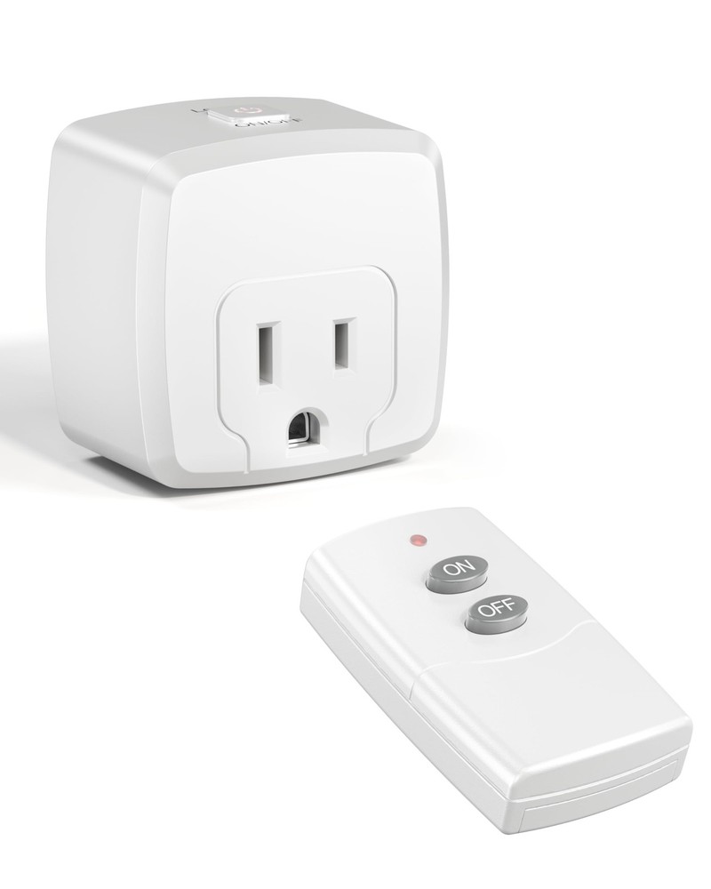 Remote Control Outlet Plug – Use Indoors or Outdoors in Covered/Dry Areas (No...