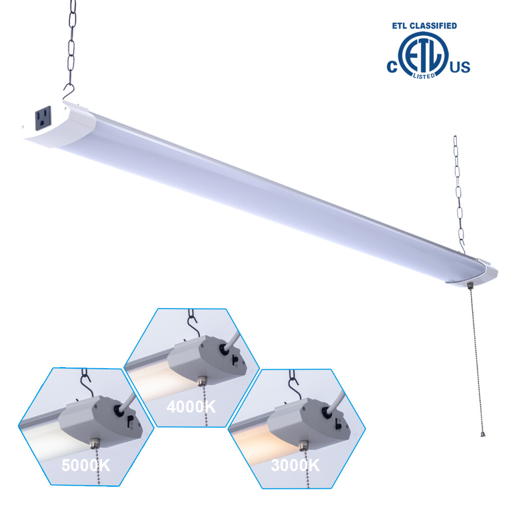 4FT Fixture LED Shop Utility Ceiling Light Linkable Super Bright 5500LM Garage gallery