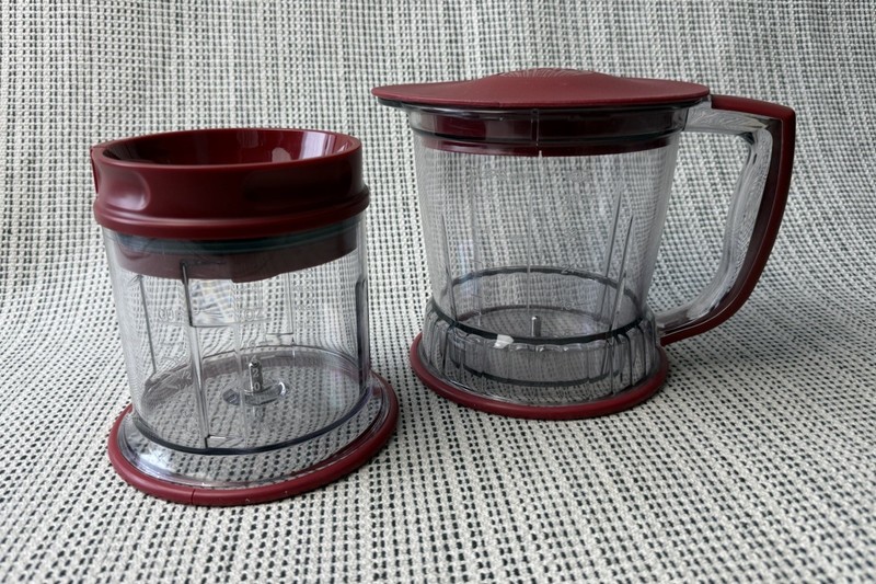 Ninja Master Prep Replacement 5 Cup Blender Pitcher & 2 Cup Chopper Bowl W/ Tops gallery