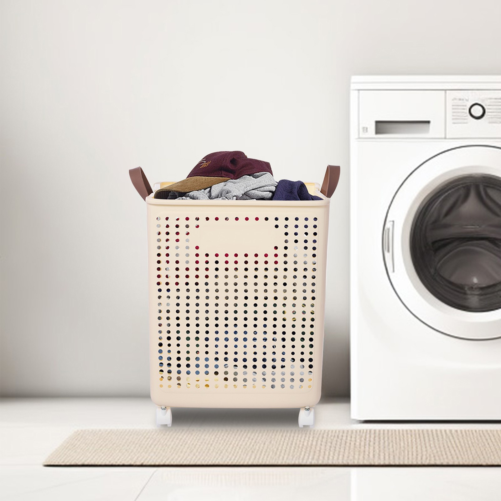 Large Dirty Clothes Hamper 30kg-Load Clothes Basket Folding Laundry Hamper NEW gallery