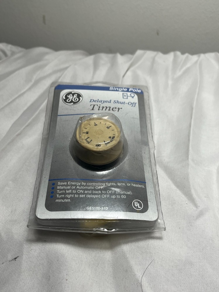 GE Full Range DELAYED SHUT-OFF TIMER SINGLE POLE GE5100-31D SINGLE