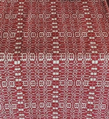 NEW Primitive DEEP RED Medium TAN TABLE SQUARE WENTWORTH 34″ TOPPER Farmhouse