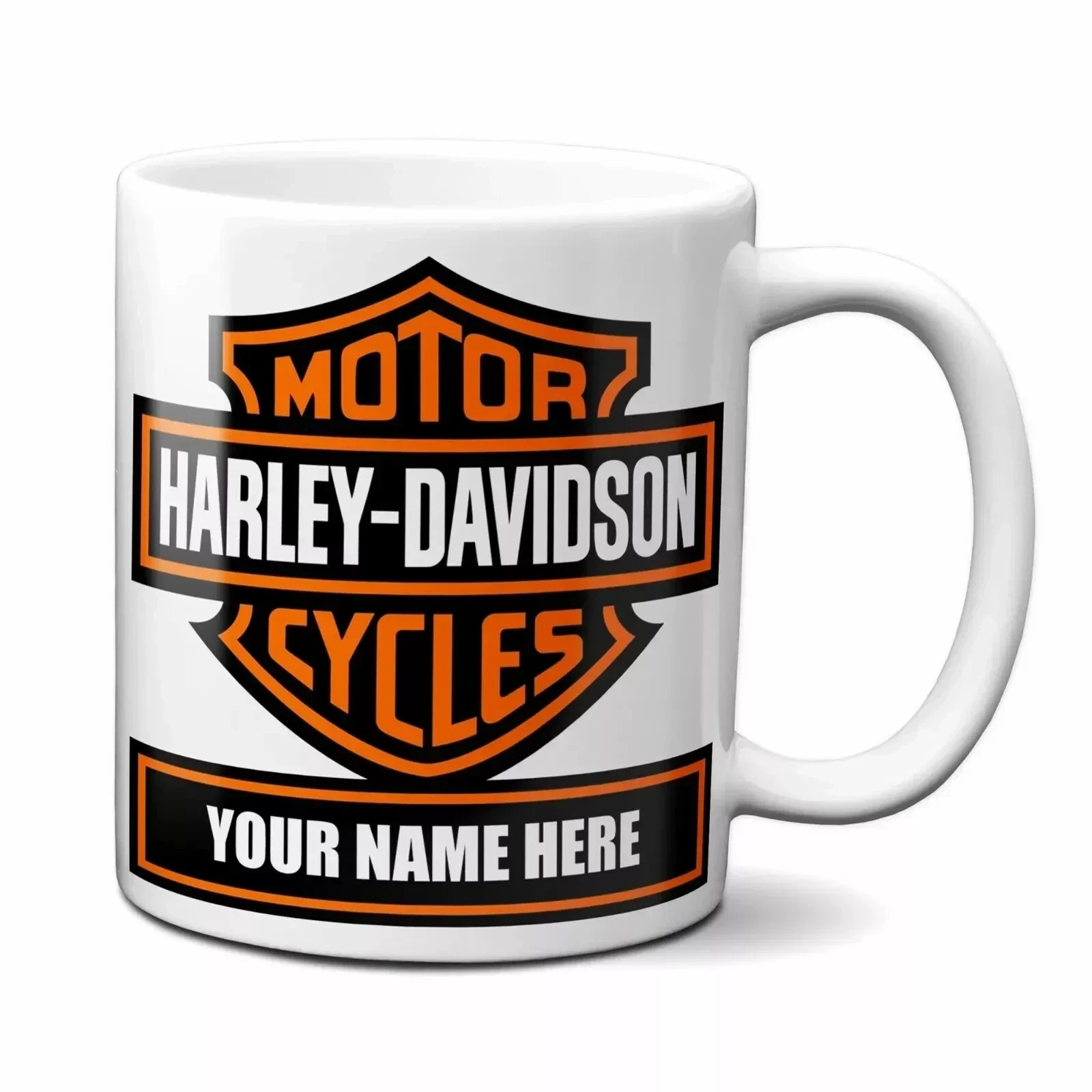 Harley Davidson Motorcycle Personalized Coffee Mug Custom with Any Name Text gallery