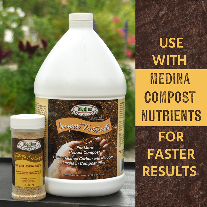 Compost Starter Natural Microbial Blend 4 oz Bottle by Medina gallery