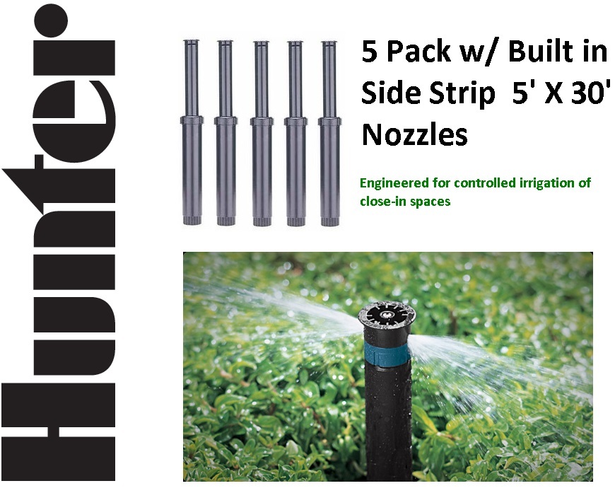 5 Hunter PS02-5SS 2" Pop-Up Spray Head Sprinkler 5' X 30' Side Strip gallery