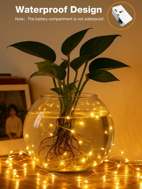 Fairdeer 6Pack Fairy Lights with Timer, 7ft 20 6 Pack, Warm White&Cold White gallery