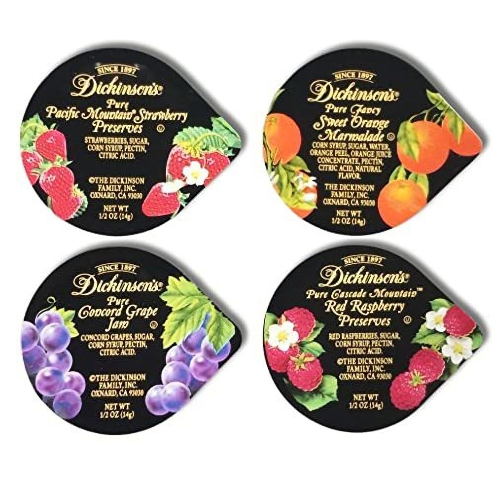 Dickinson's Variety Pack Includes Jam, Marmalade, & Preserves | 4 Unique Flavors