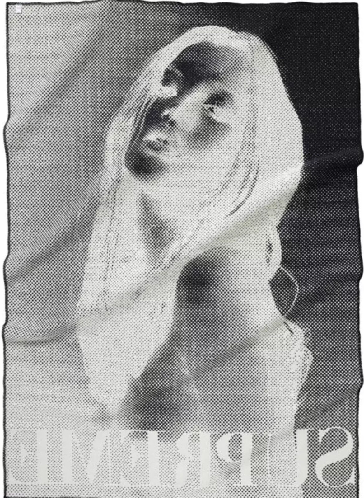 Supreme®/Faribault Woolen Mill Kate Moss Throw Blanket - White - FW24 gallery