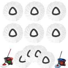 10Pack Spin Mop Replacement Heads,Spinning Mop Replace Head for Easy Wring Mo…