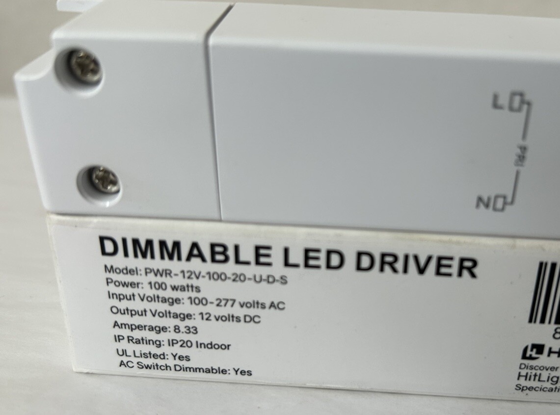 New Dimmable LED Driver Transformer 100W Power Supply 100-277V AC to 12V DC (D4) gallery